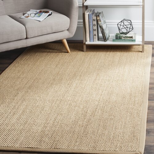 Breakwater Bay Benevides Machine Woven Jute Sisal Maize Linen Rug